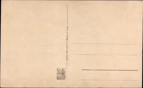 Passepartout Ak Radbruch in Niedersachsen, Schäfer Ast, Karikaturist