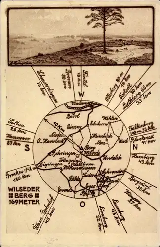 Ak Wilsede Bispingen im Heidekreis, Am Totengrund, Wilseder Berg