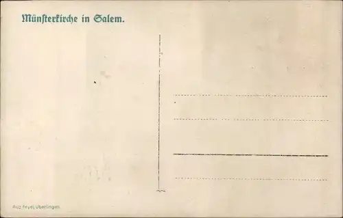 Ak Salem im Bodenseekreis Baden, Münsterkirche