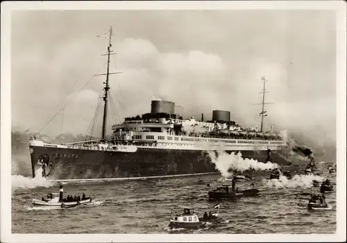 Ak Turbinenschnelldampfer Europa, Norddeutscher Lloyd Bremen