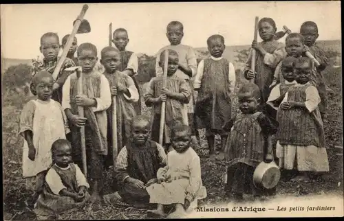 Ak Missions d&#39;Afrique, Die kleinen Gärtner