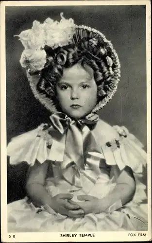 Ak Schauspielerin Shirley Temple, Portrait, Fox Film, S 8