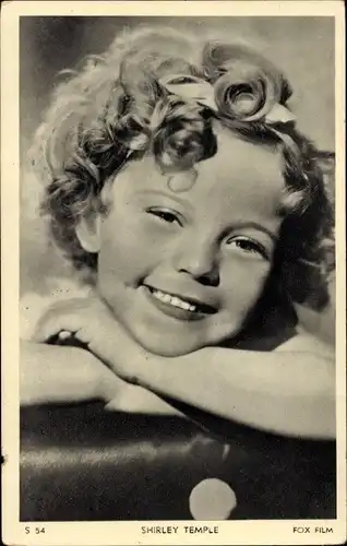 Ak Schauspielerin Shirley Temple, Portrait, Fox Film, S 54