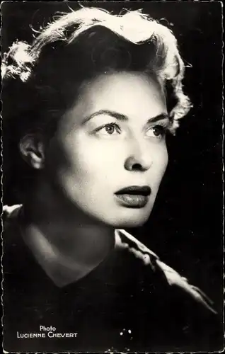 Ak Schauspielerin Ingrid Bergman, Portrait