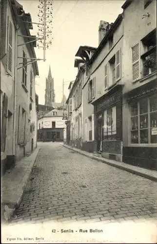 Ak Senlis-Oise, Rue Bellon