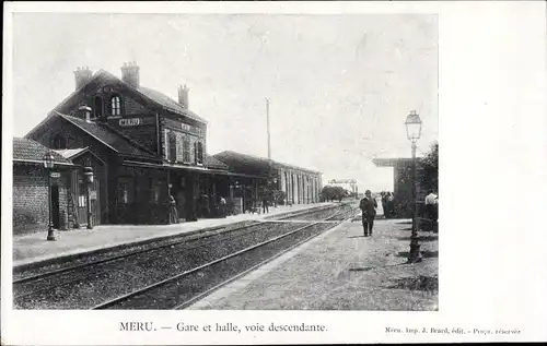 Ak Meru Oise, Bahnhof, Gleisseite