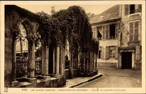 Ak Bagnères de Bigorre Hautes Pyrénées, Ruinen des Klosters Saint Jean