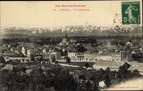 Ak Tarbes Hautes Pyrénées, Gesamtansicht