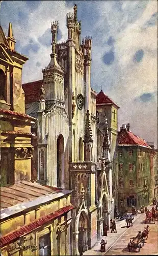Künstler Ak Warszawa Warschau Polen, Johanneskathedrale