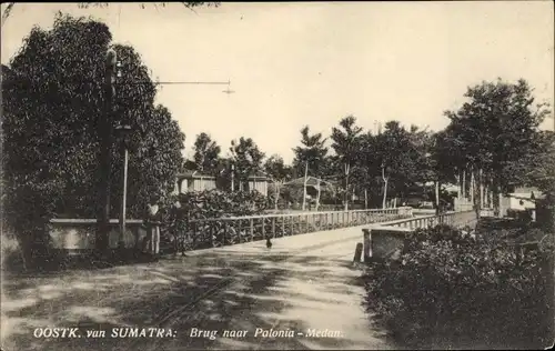 Ak Sumatra Indonesien, Brug naar Palonia - Medan