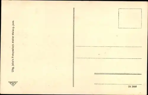 Ak Malang Java Indonesien, Spoorstraat