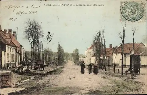 Ak Auxi le Château Pas de Calais, Cattle Walk