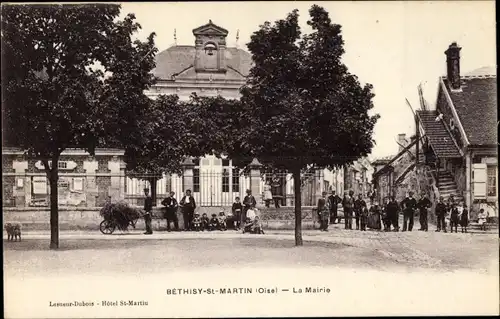 Ak Béthisy Saint Martin Oise, Das Rathaus