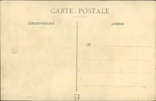 Postkarte Clamecy Nievre, Überschwemmung 1910, Avenue de la République