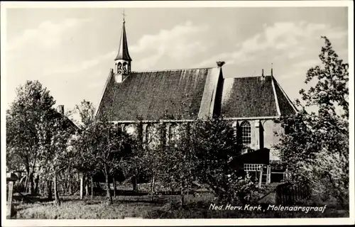 Ak Molenaarsgraaf Molenwaard Südholland Niederlande, Kirche