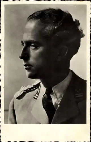 Ak König Leopold III. von Belgien, Portrait