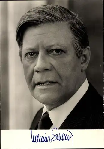 Ak Helmut Schmidt, Bundeskanzler, SPD