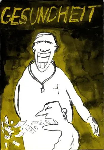 Künstler Ak Vollbehr, Ernst, Gesundheit, Protestplakat