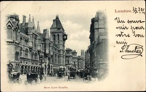 Ak London City England, New Law Courts