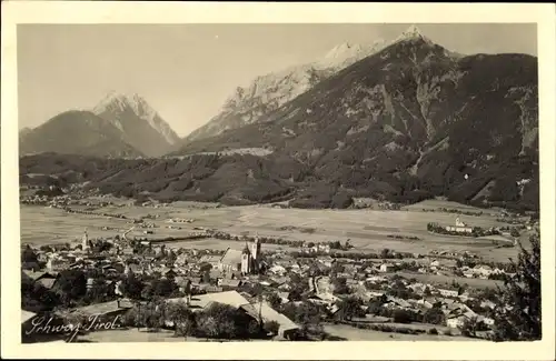 Ak Schwaz in Tirol, Gesamtansicht