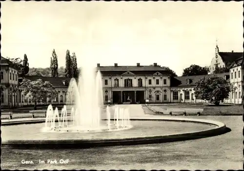 Ak Gera in Thüringen, Im Park OdF