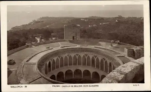Ak Palma de Mallorca Balearische Inseln, Castillo de Bellver, Claustro