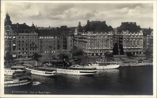 Ak Stockholm Schweden, Parti av Strandvägen