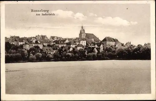 Ak Ronneburg in Thüringen, Am Baderteich