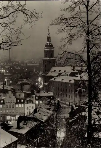 Ak Greiz im Vogtland, Winteransicht