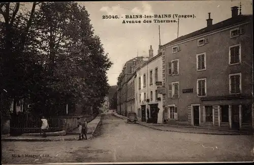 Ak Bains les Bains Vosges, Avenue des Thermes