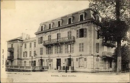 Ak Vittel Lothringen Vosges, Hôtel Châtillon