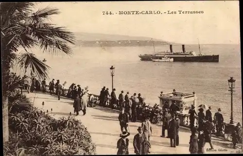 Ak Monte-Carlo Monaco, Les Terrasses