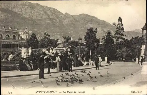 Ak Monte-Carlo Monaco, Place du Casino