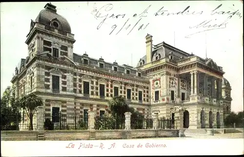 Ak Buenos Aires Argentinien, La Plata, Casa de Gobierno