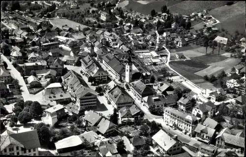 Ak Huttwil Kanton Bern, Luftbild