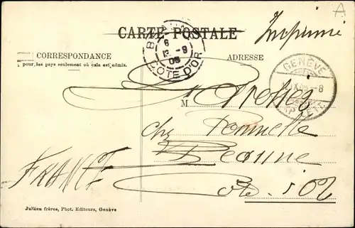 Ak Genf Genf Schweiz, Blick von St. Jean