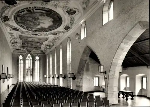 Ak Saalfeld an der Saale Thüringen, Thür. Heimatmuseum Saalfeld, Fest- und Konzertsaal, Inneres