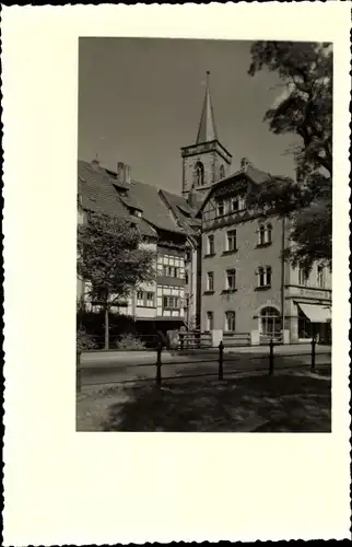 Foto Ak Erfurt in Thüringen, Straßenpartie