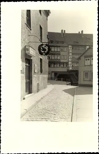 Foto Ak Erfurt in Thüringen, Gasthaus, Straßenpartie