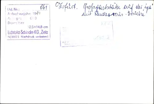 Foto Ak Erfurt in Thüringen Großgaststätte auf der iga mit Rendezvous-Brücke