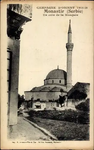 Ak Monastir Mazedonien, Orientfeldzug 1914-18, Eine Ecke der Moschee