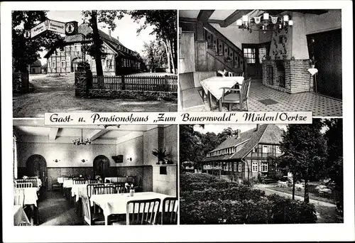 Ak Müden an der Örtze Faßberg Lüneburger Heide, Gasthaus Pensionshaus Zum Bauernwald