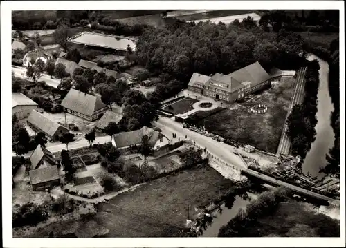 Ak Heeslingen Niedersachsen, Sportschule des Bezirkssportbundes Stade, Luftbild