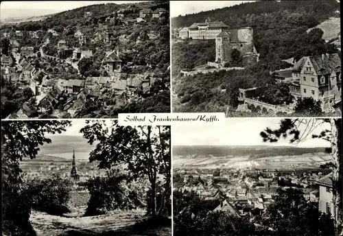 Ak Bad Frankenhausen am Kyffhäuser Thüringen, Panoramaansichten, Kirchturm