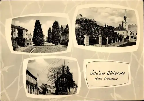 Ak Lieberose in Brandenburg, Teilortsansichten, Kirche