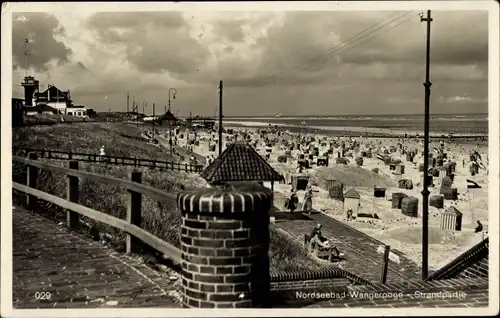 Ak Nordseebad Wangerooge in Friesland, Strand