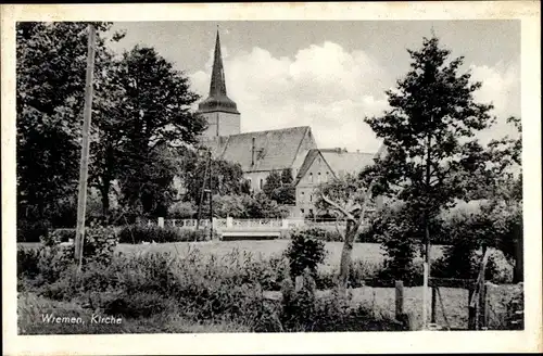 Ak Nordseebad Wremen Wurster Nordseeküste, Kirche