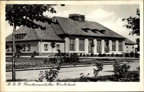 Ak Wursterheide Nordholz Wurster Nordseeküste, D.R.K. Krankenanstalten, Hauptgebäude, Theatersaal