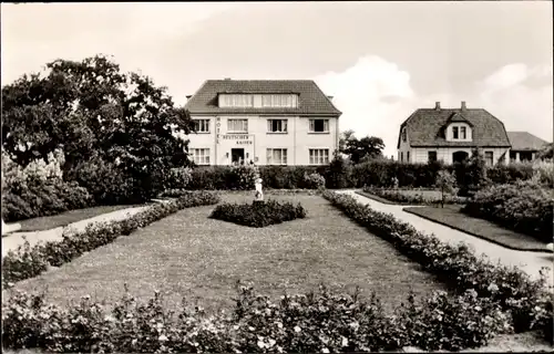 Ak Nordseebad Langeoog Ostfriesland, Rosengarten