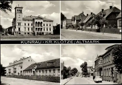 Ak Kunrau Klötze in der Altmark, Teilansichten, Straßenpartie